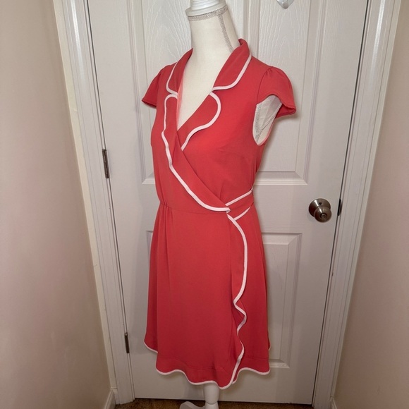 ModCloth Coral Wrap Dress - Picture 5 of 12